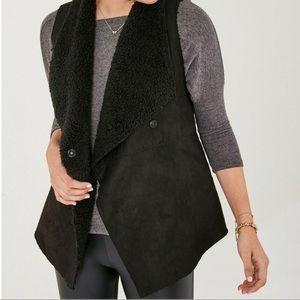 Stella & Dot Cozy Faux Shearling Vest